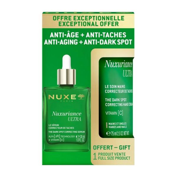 Le Sérum Correcteur de Taches + Le Soin Mains Correcteur de Taches Nuxuriance Ultra - 30 ml et 75 ml