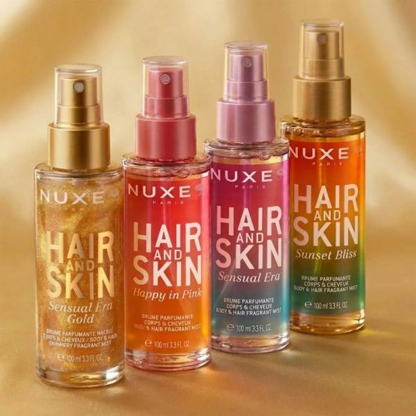 Brume parfumante nacrée corps et cheveux Hair and Skin - Sensual Era Gold - 100 ml