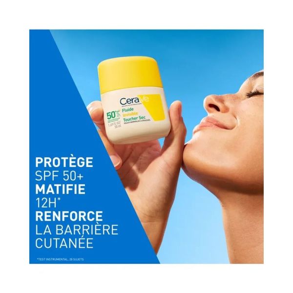 Fluide Invisible Toucher Sec SPF50+ Haute Protection