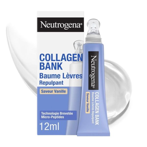 Baume Lèvres Repulpant Collagen Bank - Saveur Vanille - 12 ml