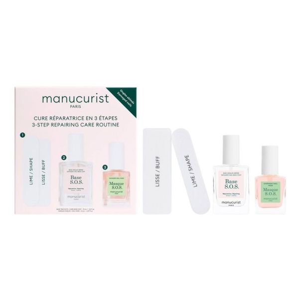 Coffret Cure réparatrice en 3 étapes - Base 15 ml, Masque 8 ml