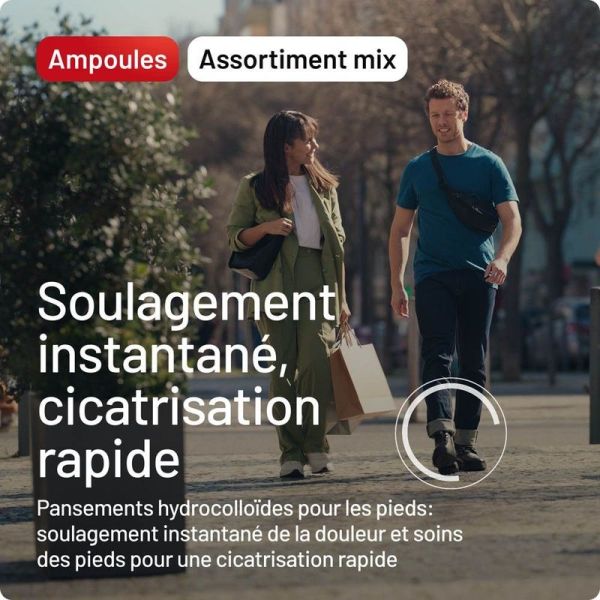Pansements Ampoules Assortiment Pack 3 en 1 - 5 pansements
