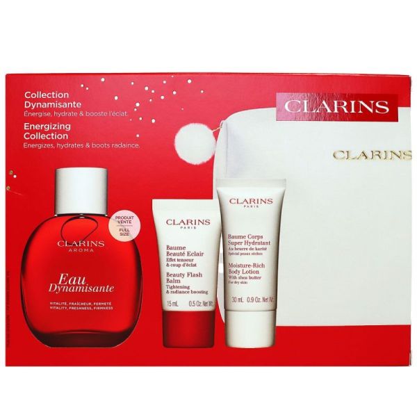 Coffret Collection Dynamisante eau 100ml + baume 15ml + baume corps 30ml