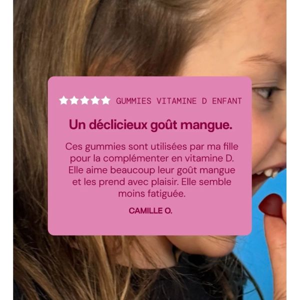 Vitamine D enfants sans sucres - 30 gummies