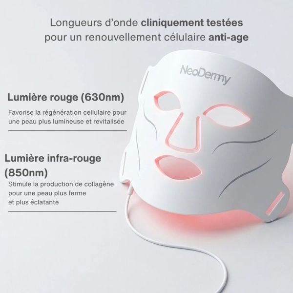 LED Light Therapy Mask - 1 unité