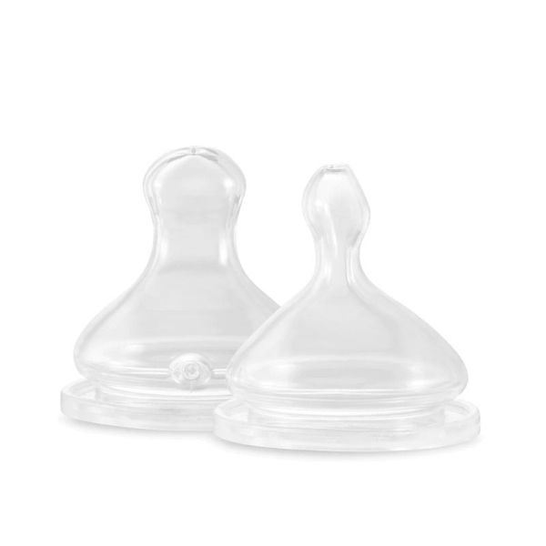Tétines Physiologiques - Débit Lent (S) - Lot de 2