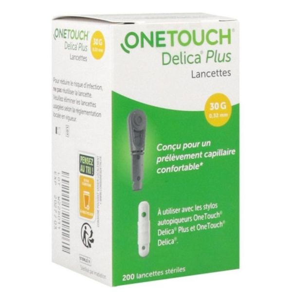 Lancettes Fines 30G Delica Plus - 200 lancettes