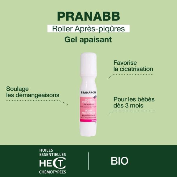 Duo Roller anti-moustiques + Roller après-piqûres pour bébé - Bio