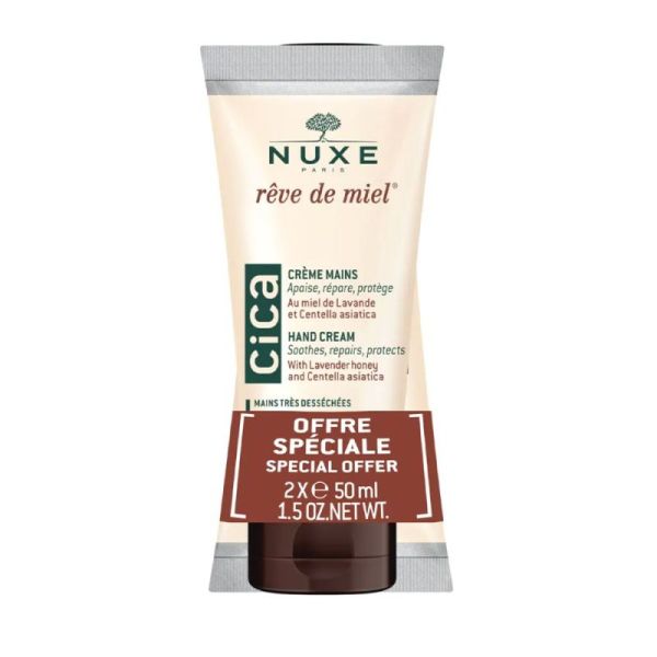 Nuxe Rdm Cr Mains Cica Tubes 2X50Ml