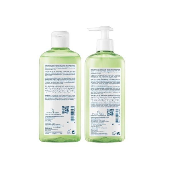 EXTRA-DOUX - Shampooing Dermo-Protecteur Cheveux Délicats Duo - 2 x 400 ml
