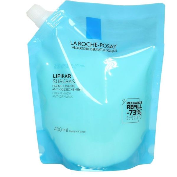 Eco-recharge Lipikar surgras creme lavante anti-dessechement 400ml