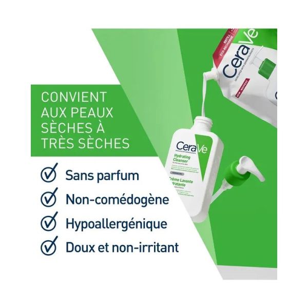 Crème Lavante Hydratante Éco-Recharge - 473 ml