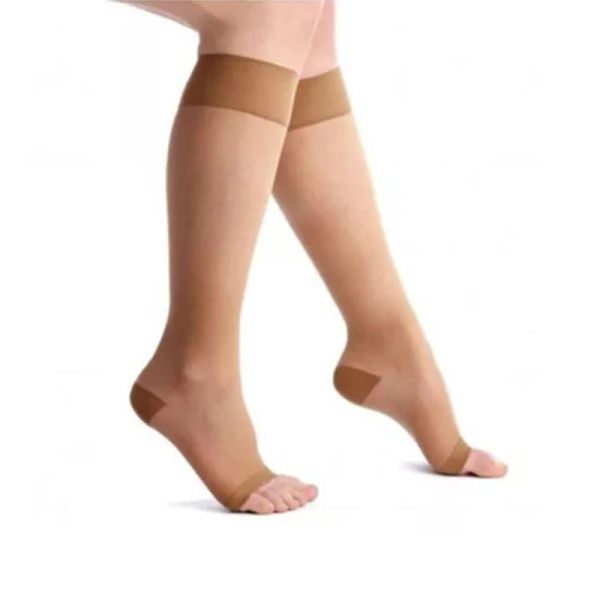 Chaussettes femme pieds ouverts Venoflex Secret Classe 2 - Taille 3, noir