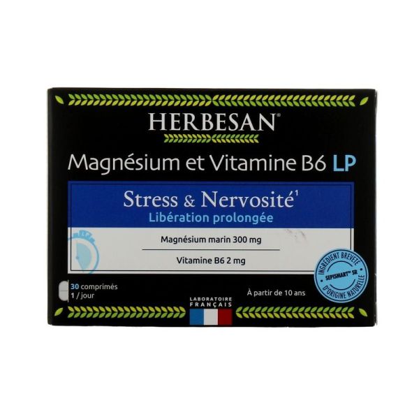 Magnésium et Vitamine B6 LP - 30 comprimés
