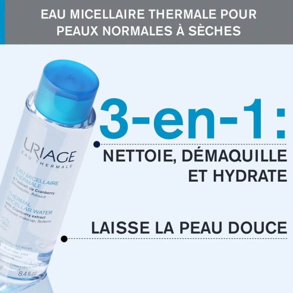 Eau Micellaire Thermale Peaux Normales a Seches - 250 ml