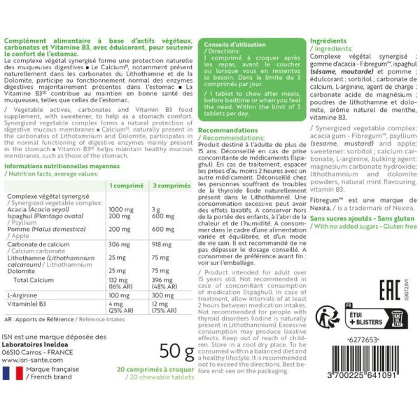 STOMACALM REFLUX - 20 comprimés
