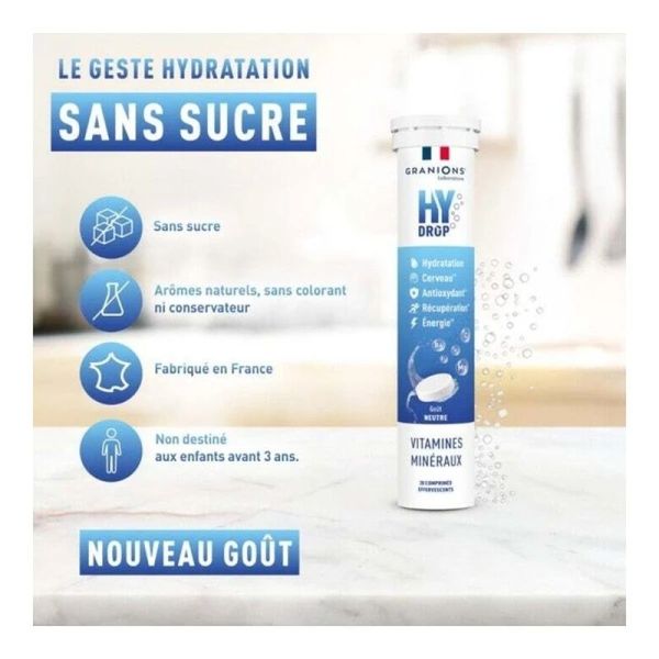 Hydrop Vitamines et Minéraux comprimés - 20 comprimés