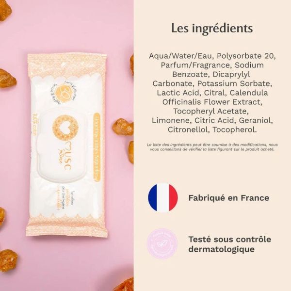 Lingettes Intimes - Amber Flower - 30 lingettes