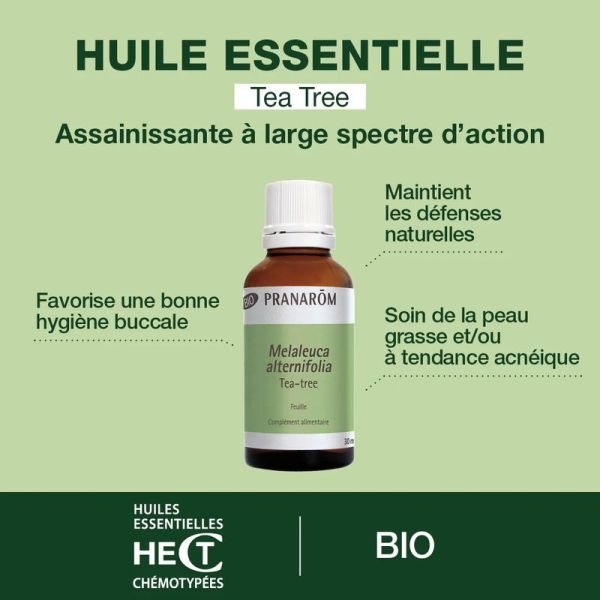 Huile Essentielle de Tea-tree grand format - Bio - 30 ml