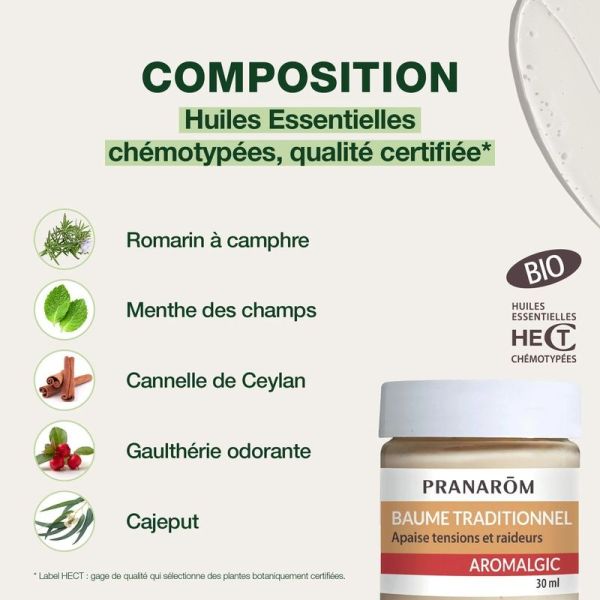 Baume traditionnel pour muscles - 30 ml