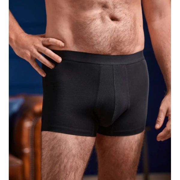 MEN PROTECTIVE BOXER - Boxer de Protection Lavable - Noir - Taille M, 1 unité