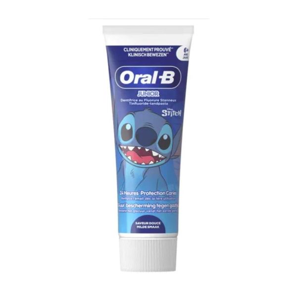 Dentifrice junior protection caries Stitch dès 6 ans - 75 ml