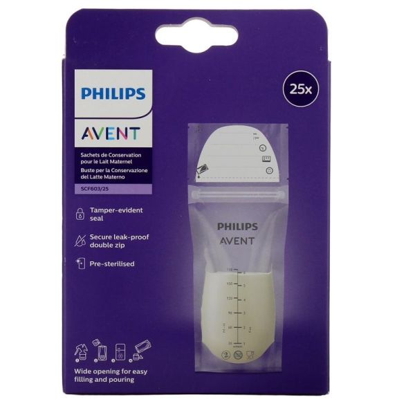 Sachet de conservation du lait maternel - 180 ml - 25 sachets