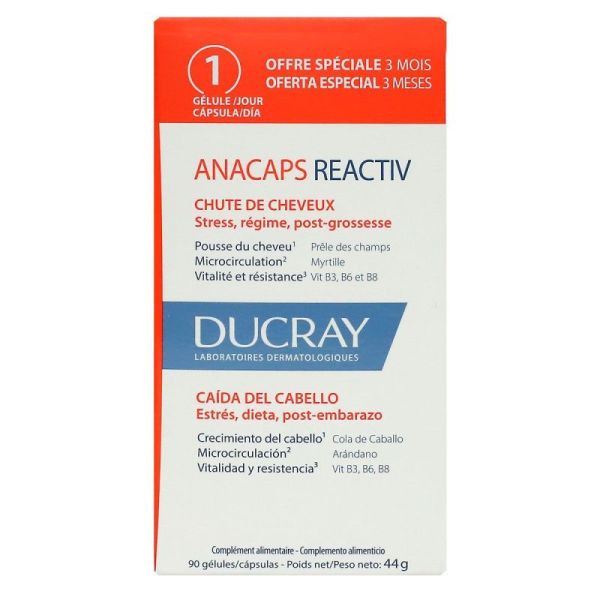 Ducray Anacaps Reactiv Gelu Bt90