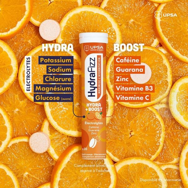 Hydra +Boost - 16 comprimés effervescents