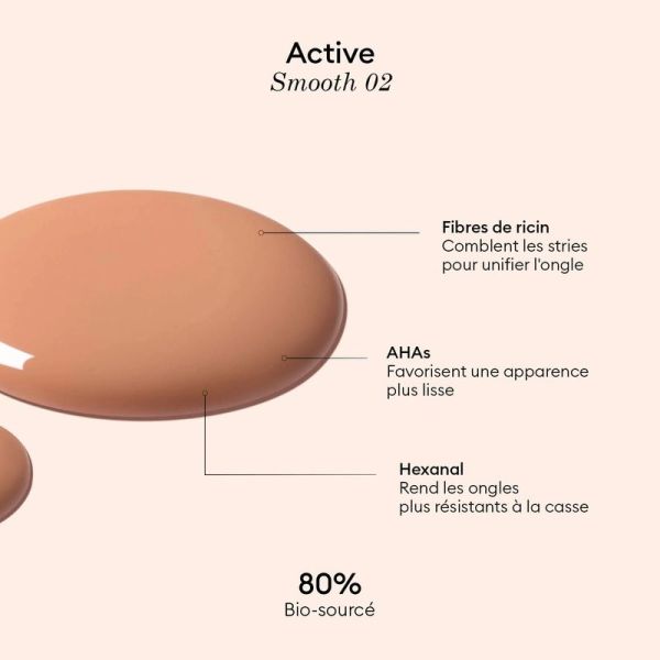 Manucurist Active Smooth Vernis soin lissant 02 Doré - 15 ml