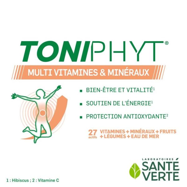 Toniphyt Multivitamines & Minéraux - 30 comprimés