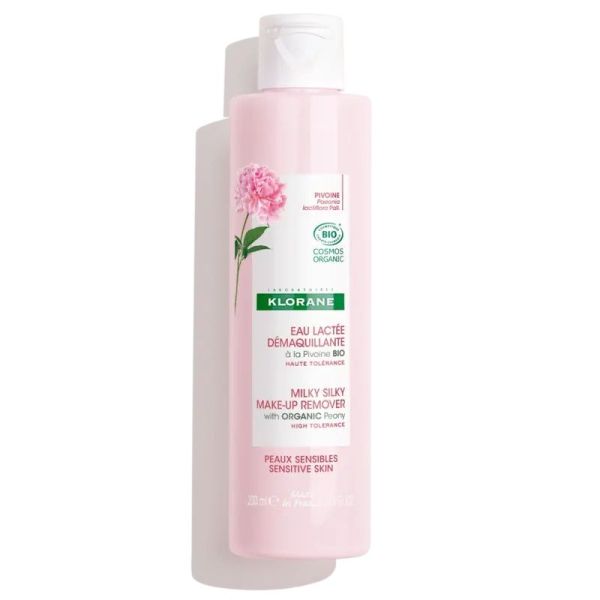 Eau lactée démaquillante à la Pivoine BIO