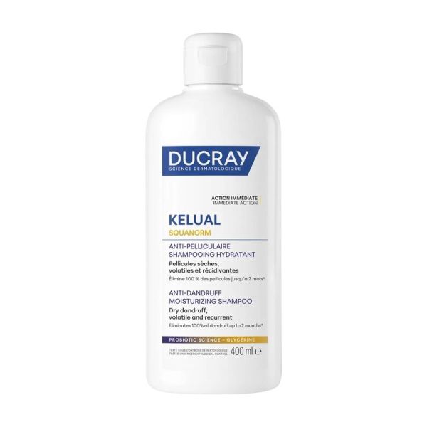 KELUAL SQUANORM Shampooing Hydratant Anti-pelliculaire - 400 ml