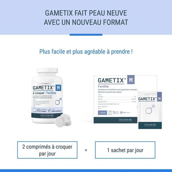 Gametix M Fertilité - 60 comprimés à croquer