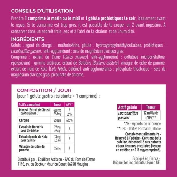 Complexe Microbiote Minceur LGasseri Berberine Morosil
