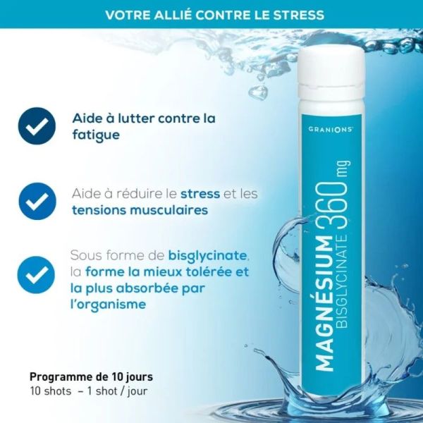 Magnésium Shot Bisglycinate 360 mg