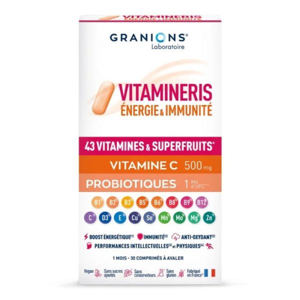 Vitamineris Energie & Immunité - 30 comprimés