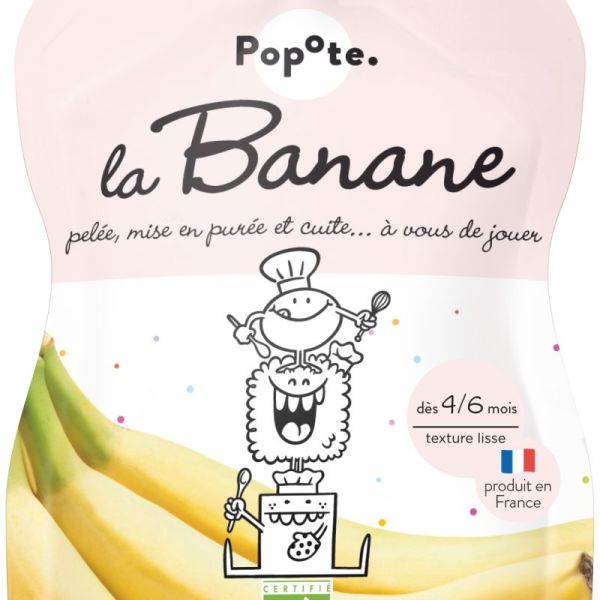Gourde Banane BIO - POPOTE - 120g*