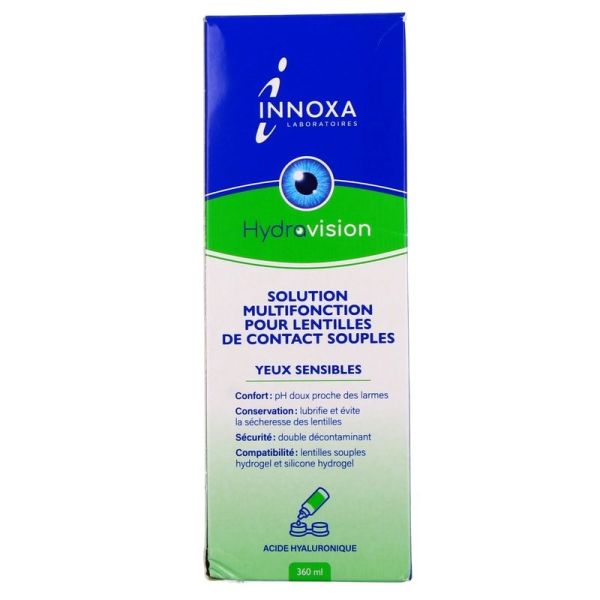 Innoxa Hydravision Solution pour Lentilles - 360 ml