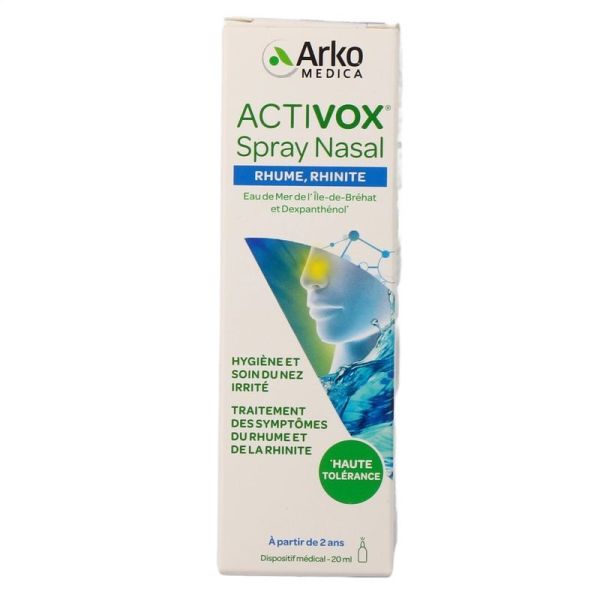 Activox Spray Nasal Rhume Rhinite - des 2 ans - 20 ml