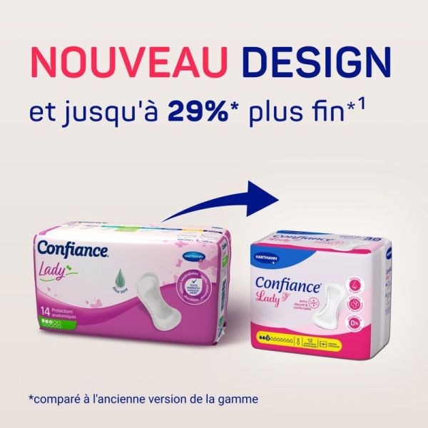 Confiance Lady Protections Anatomiques 3 gouttes - Sachet de 12