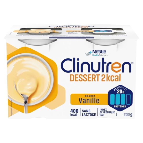 Dessert HP/HC+ 2kcal Vanille - 4 x 200 g