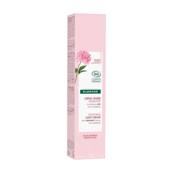 Crème Légère Apaisante à la Pivoine BIO - 40 ml