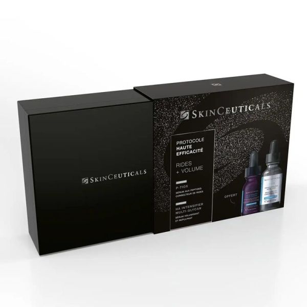 Coffret Rides + Volume - P-Tiox Sérum peptides 30 ml + HA Intensifier Multi-Glycan sérum 15 ml offert