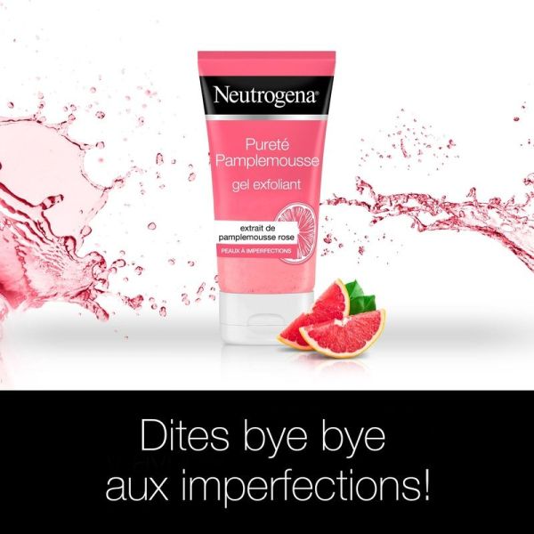 Gel Exfoliant au Pamplemousse Rose, Anti-Imperfections, Peaux normales à grasses - 150 ml