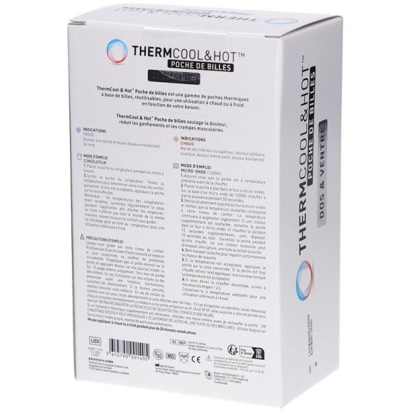 Thermcool Hot Poche de Billes Dos et Ventre - 1 poche