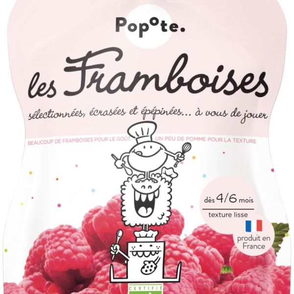 Gourde Framboise BIO - POPOTE - 120g*