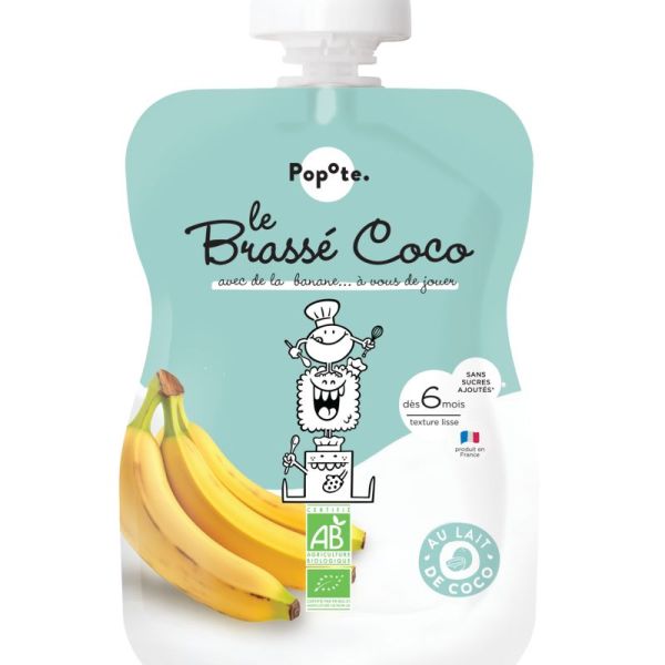 Gourde Brassé Coco Banane - POPOTE - 100g*