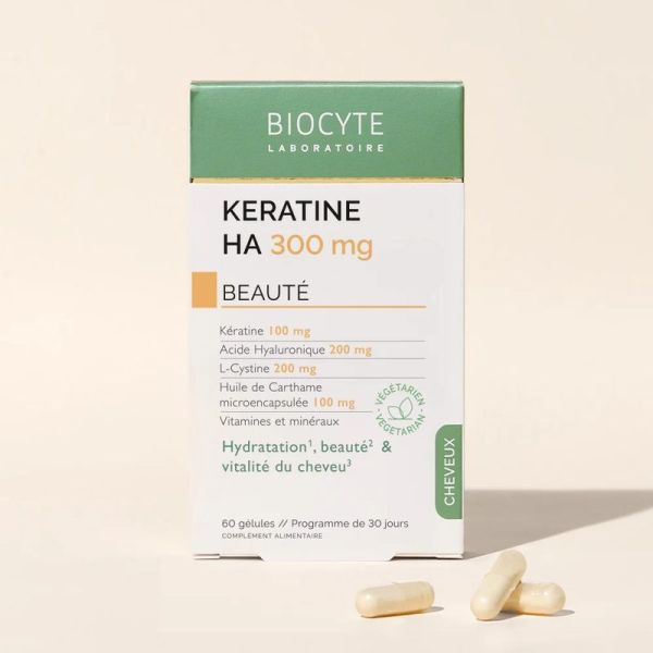 Keratine HA 300 mg - 60 gélules