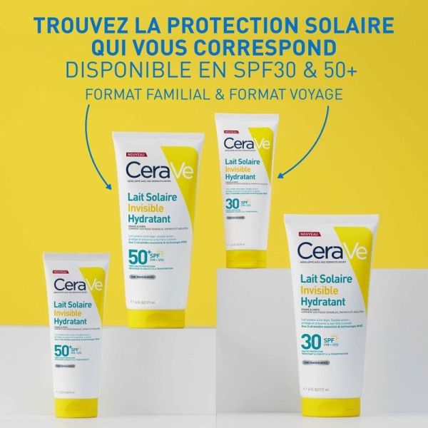 Lait Solaire Invisible Hydratant SPF50+ Visage et Corps - 75 ml